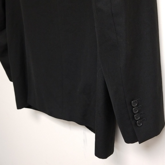 Valenti Black Solid Wool Button Blazer - Picture 4 of 7